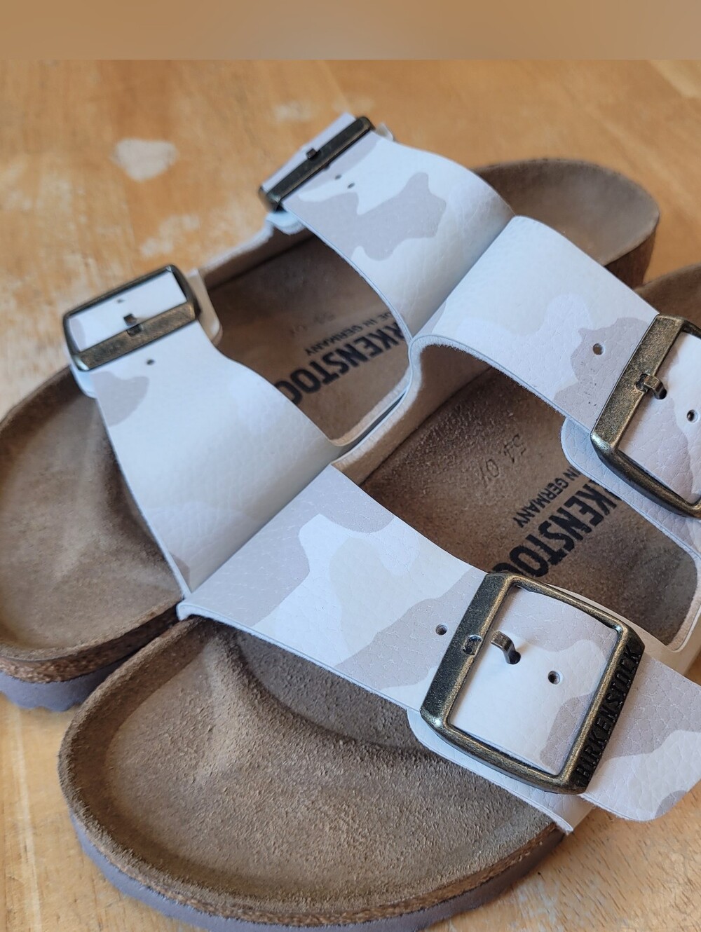 Birkenstock Arizona Beige Taupe Camo Camouflage 37 New